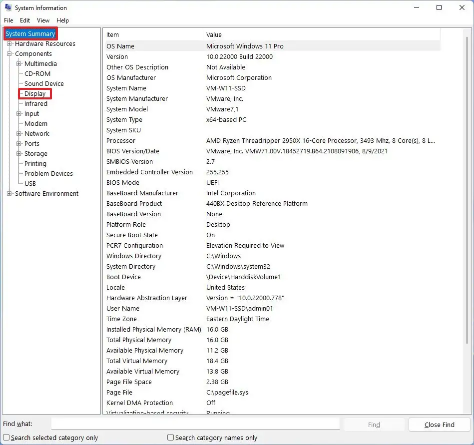 Windows  System Information