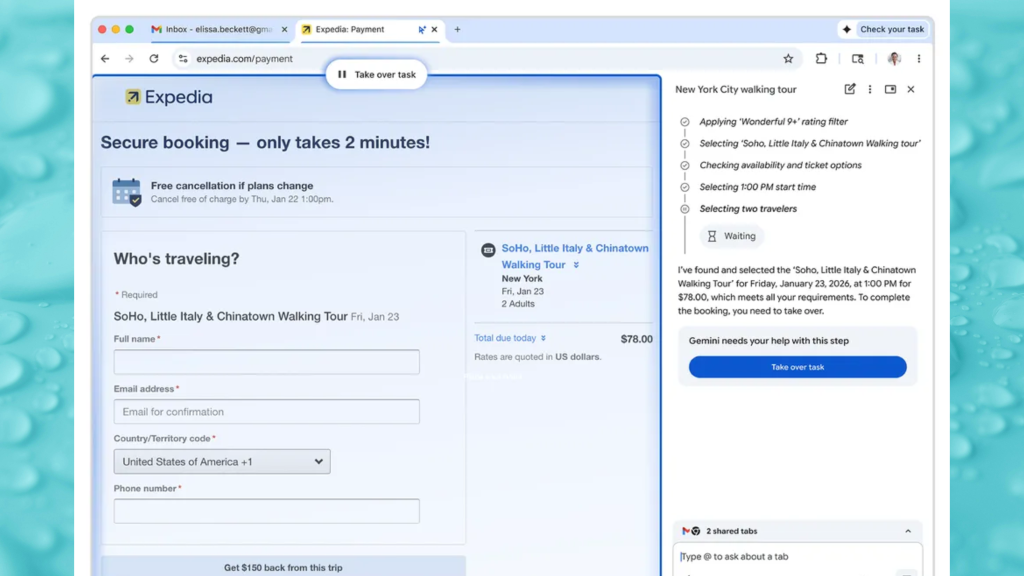 Google Chrome Gemini 3