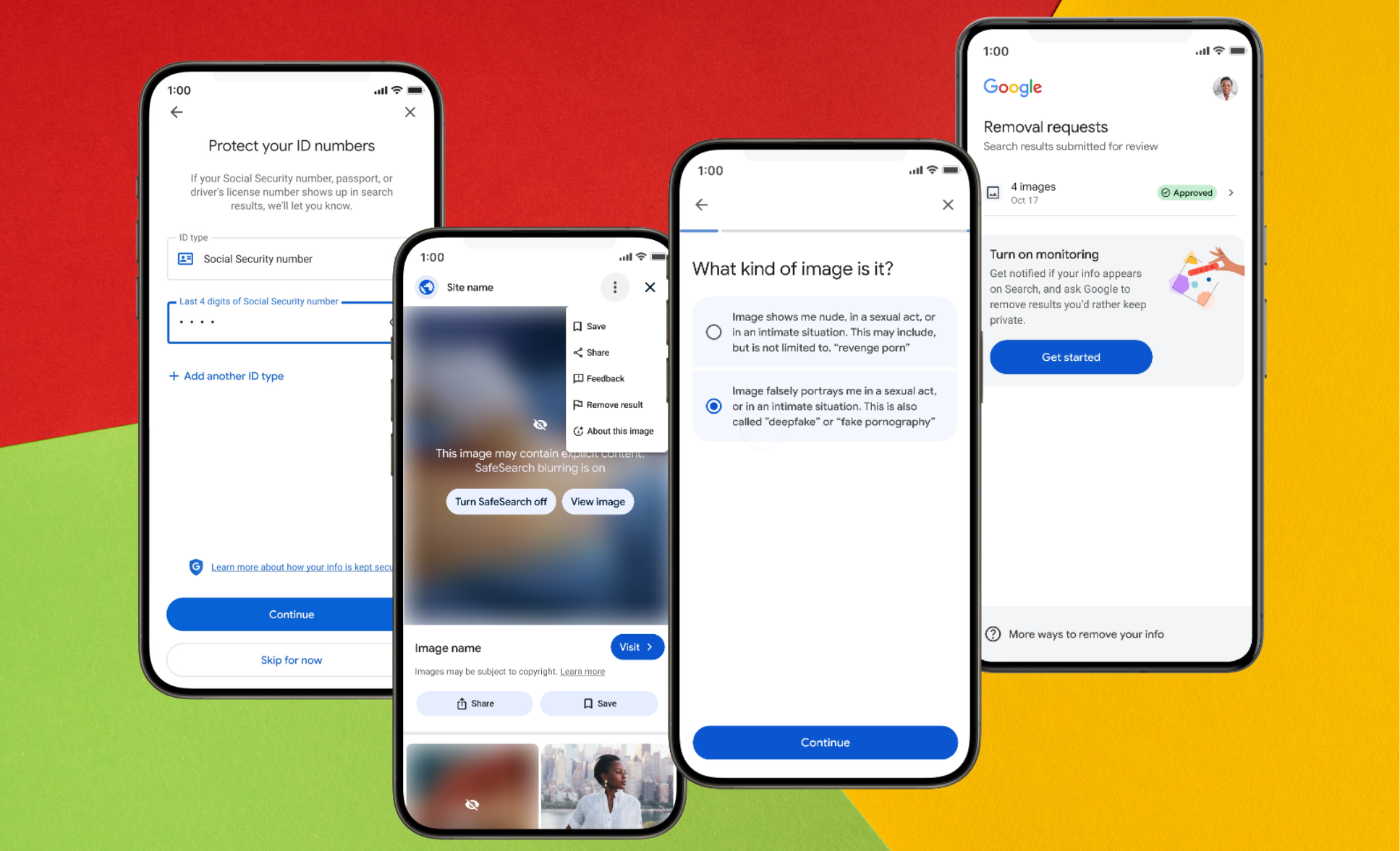 Poze nud personale apărute online? Google îți oferă o soluție