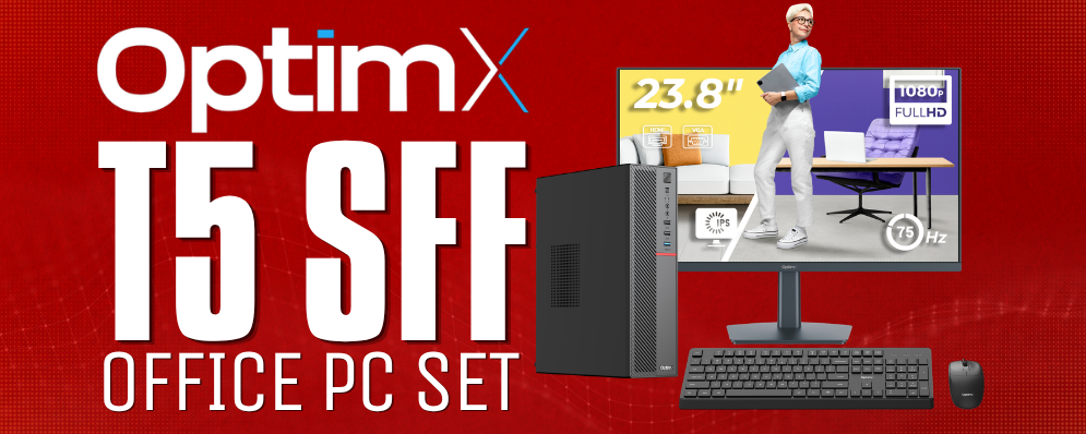 OptimX T5 SFF Office PC Set