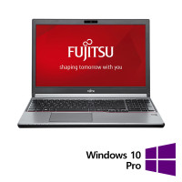 Laptop Refurbished FUJITSU SIEMENS Lifebook E756,Intel Core i5-6200U 2.30GHz, 16GB DDR4, 256GB SSD, 15.6 Inch Full HD, Webcam, Numeric Keyboard +Windows 10 Pro