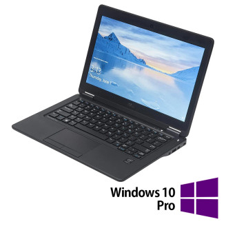 Laptop restaurada Dell Latitude E7250,Intel Core i5-5300U 2,30 GHz, 8 GB DDR3, 256 GB SSD, 12,5 pulgadas, cámara web+Windows 10 Pro