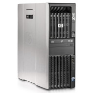 Workstation HP Z600, 2 x Xeon Quad Core E5520 2.26GHz-2.53GHz, DDR3 8GB ECC, SATA500GB , DVD-ROM, scheda grafica AMD Radeon HD 7470/Intel1GB