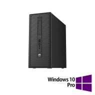 PC HP ProDesk remis à neuf600 Tour G1,Intel Noyau i7-47703 .40GHz,8GBDDR3 ,500GBHDD ,DVD-RW +Windows 10 Pro