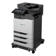 MFP couleur laser LEXMARK CX825dte d'occasion, A4, 55 ppm, 1 200 x 1 200 dpi, scanner, fax, copieur, recto verso, USB, réseau, 47 000 pages imprimées