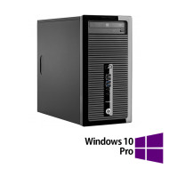 Ordinateur reconditionné HP ProDesk 400 G2 Tower, Intel Core i7-4765T 2.00-3.00GHz, 8GB DDR3, 256GB SSD, DVD-RW + Windows 10 Pro