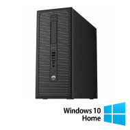 Computer ricondizionato HP EliteDesk 800 G1 Tower, Intel Core i7-4770 3.40GHz, 8GB DDR3, SSD da 256GB, DVD-RW + Windows 10 Home