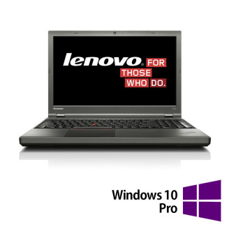 Ordinateur portable reconditionné LENOVO ThinkPad T540p, Intel Core i7-4700MQ 2.40-3.40GHz, 8GB DDR3, 256GB SSD, 15.6 pouces Full HD, Clavier numérique, Webcam + Windows 10 Pro