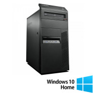 Computadora restaurada en torre Lenovo ThinkCentre M83,Intel Core i7-4770 3,40 GHz, 8 GB DDR3, 256 GB SSD,DVD-RW +Windows 10 Home