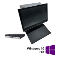 Paquete de punto de venta HP 800 G5 Mini reacondicionado, pantalla táctil HP L7014t de 14 pulgadas + HP L7010t de 10 pulgadas,Intel Núcleo i5-9500T 2,20 GHz, 8 GB DDR4, 256 GBSSD +Windows 10 Pro