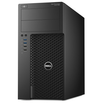 Estación de trabajo usada Dell Precision 3620 Tower, Intel Core i5-6600 3.30 - 3.90GHz, 16GB DDR4, 240GB SSD- + 1TB SATA HDD, Intel HD Graphics 530 A bordo, DVD-RW