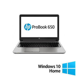 Ordinateur portable HP ProBook 650 G3 remis à neuf, Intel Core i5-7200U 2,50 GHz, 8 Go DDR4, SSD 256 Go, 15,6 pouces, Clavier numérique, Webcam + Windows 10 Home