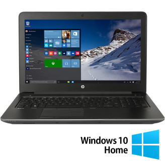 Ordinateur portable reconditionné HP ZBook 15 G4, Intel Core i7-7820HQ 2.90 - 3.90GHz, 16GB DDR4, 512GB SSD, Nvidia Quadro M2200, 15.6 pouces Full HD, clavier numérique, webcam + Windows 10 Home