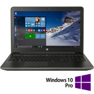 Laptop ricondizionato HP ZBook 15 G4, Intel Core i7-7820HQ 2.90 - 3.90GHz, 16GB DDR4, 512GB SSD, Nvidia Quadro M2200, 15.6 pollici Full HD, tastiera numerica, webcam + Windows 10 Pro