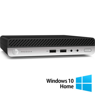 Mini PC HP ProDesk 400 G4 remis à neuf, Intel Core i5-8500T 2.10 - 3,50 GHz, 8GB DDR4 , 256GB SSD + Windows 10 Home