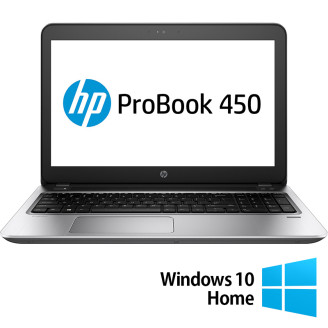 Portátil reacondicionado HP ProBook 450 G4,Intel Core i5-7200U 2,50 GHz, 8 GB DDR4, 256 GB SSD, DVD-RW, 15,6 pulgadas Full HD, teclado numérico, cámara web +Windows 10 Home