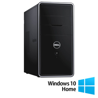 Computer Refurbished Dell Inspiron 3847 Tower, Intel Core i3-4130 3.40GHz, 8GB DDR3, 500GB SATA, DVD-RW + Windows 10 Home