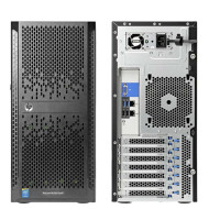 Servidor HP ProLiant ML150 G9 reacondicionado en torre, Intel Xeon 12-Core E5-2673 V3 2.4 - 3.1GHz, 64GB DDR4, 2 xSSD 240GB + 2 x 2TBHDD 7.2k, Raid HP B140iSATA solamente (RAID 0, 1 y RAID 5), 2 x Gigabit, iLO 4 Advanced, DVD-RW, Fuente 550W