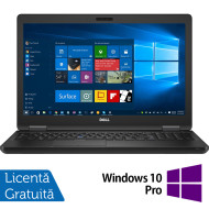 Laptop Refurbished Dell Latitude 5590, Intel Core i5-8350U 1.70 - 3.60GHz, 8GB DDR4 , 256GB SSD M.2, 15.6 Inch Full HD, Webcam + Windows 10 Pro