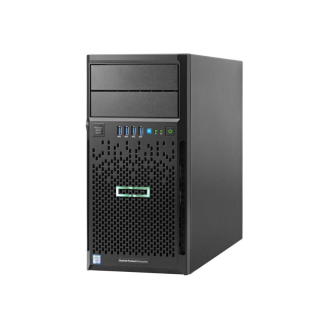 Server Refurbished HP ProLiant ML30 G9 Tower,Intel Xeon E3-1220 V5 4 Core 3.0 - 3.5GHz, 32GB DDR4, 2 x 1TBHDD SATA/7.2k Genuine HP, Raid HP B140iSATA only (RAID 0, 1, and RAID 5), 2 x Gigabit, iLO 4 Advanced, Source 350W