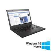 Laptop Refurbished LENOVO ThinkPad T460,Intel Core i5-6300U 2.40GHz, 8GB DDR4, 256GB SSD, 14 Inch HD, Webcam +Windows 10 Home