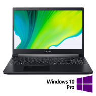 Laptop Refurbished Acer Aspire 7 A715-75G,Intel Core i5-10300H 2.50-4.50GHz, 16GB DDR4, 512GB SSD, GeForce GTX 1650 4GB GDDR5, 15.6 Zoll Full HD IPS, Numerische Tastatur, Webcam +Windows 10 Pro
