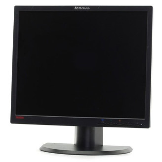 Brugt Lenovo ThinkVision L1900PA-skærm, 19 tommer LCD, 1280 x 1024, VGA, DVI