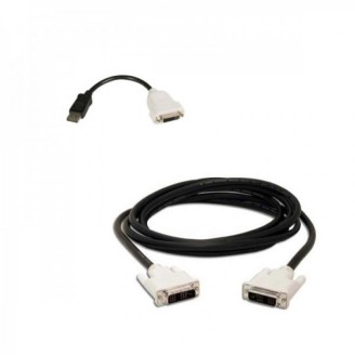 Adapter za DisplayPort na DVI-D + kabel DVI-D na DVI-D