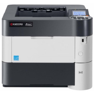 Brugt sort/hvid laserprinter KYOCERA FS-4100DN, dupleks, A4, 45 sider pr. minut, 1200 x 1200, netværk, USB