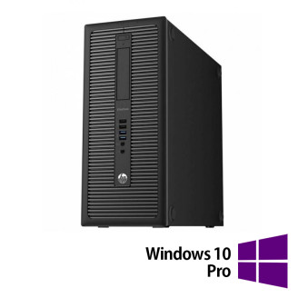 Számítógépen felújított HP EliteDesk 800 G1 torony, Intel Core i3-4130 3,40 GHz, 8 GB DDR3, 500 GB SATA, DVD-RW + Windows 10 Pro