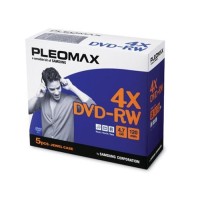 DVD-RW Samsung Pleomax 4,7GB, etui Jewel, 5 części