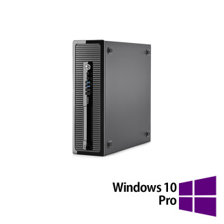 Számítógép felújított HP 400 G1 SFF, Intel Core i7-4770 3,40 GHz, 8 GB DDR3, 500 GB SATA, DVD-RW + Windows 10 Pro