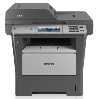 Wielofunkcyjny używany laser monochromatyczny Brother DCP-8250DN, A4, 40ppm, 1200x1200, skaner, kopiarka, dupleks, sieć, USB