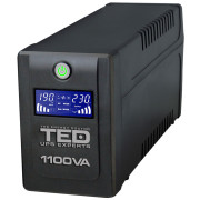 UPS TED Line Interactive 1100VA/600W, display LCD, 4x Schuko