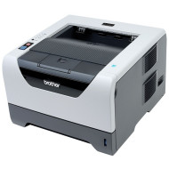 Brother HL-5350DN Monokrom laser brugt printer, duplex, A4, 32 sider/min, 1200 x 1200, netværk, USB, parallel, toner og tromle Splinterny