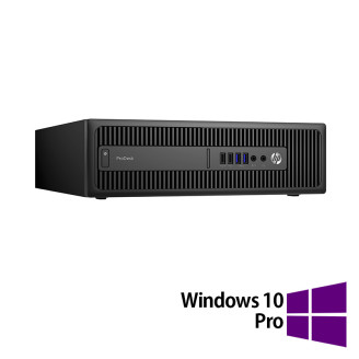 Felújított HP Prodesk 600 G2 SFF számítógép, Intel Core i3-6100 3.70GHz, 8GB DDR4, 240GB SSD + Windows 10 Pro