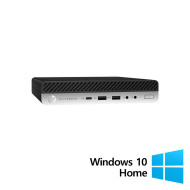 Mini PC HP EliteDesk 800 G3 reacondicionada,Intel Núcleo i5-7400T 2,40 GHz, 8 GB DDR4, 128 GBSSD + Windows 10 Home