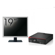Balíček pro stolní počítač Fujitsu Esprimo D756, Intel Core i5-6500 3,20 GHz, 8 GB DDR4, 500 GB SATA, DVD-ROM + 19palcový monitor + Windows 10 Pro
