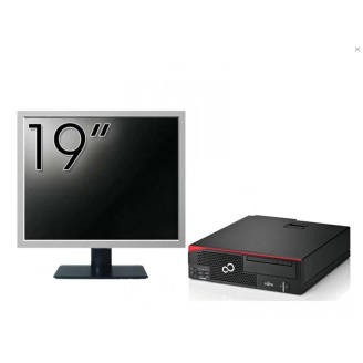 Fujitsu Esprimo D756 Desktop-Computer-Paket, Intel Core i5-6500 3,20 GHz, 8GB DDR4, 500GB SATA, DVD-ROM + 19-Zoll-Monitor + Windows 10 Pro