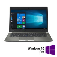 Реновиран лаптоп Toshiba Portege Z30T-C-145, Intel Core i7-6500U 2.50GHz, 8GB DDR3, 256GB SSD, 13.3-инчов Full HD сензорен екран, уеб камера + Windows 10 Pro