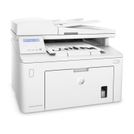 HP M227fdw sort/hvid lasermultifunktionsprinter, A4, 28 sider/min., 1200 x 1200 dpi, dupleks, kopimaskine, fax, USB, netværk, trådløs