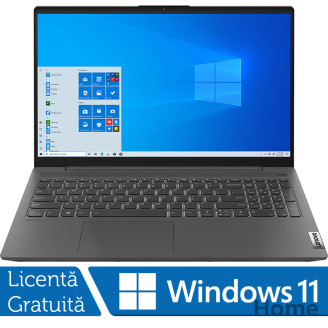 Lenovo IdeaPad 5 15ITL05 laptop, Intel Core i7-1165G7 1.20-4.70GHz, 8GB DDR4, 256GB SSD, 15.6 hüvelykes Full HD, Windows 11 Home, grafitszürke