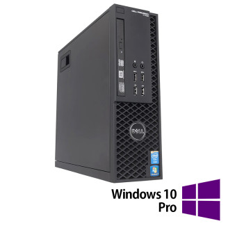 Estação de trabalho Dell Precision T1700 SFF, Intel Quad Core i5-4570 de 3,2 GHz a 3,6 GHz, DDR3 de 16 GB, SSD de 240 GB, 4600 integrado Intel HD Graphics , DVD-RW + Windows 10 Pro