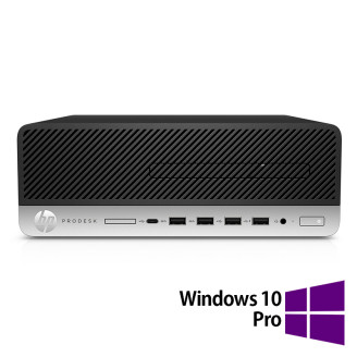 Felújított HP ProDesk 600 G3 SFF számítógép, Intel Core i3-7100 3.90GHz, 8GB DDR4, 240GB SSD + Windows 10 Pro