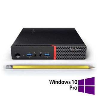 Lenovo ThinkCentre M900 Mini PC felújított számítógép, Intel Core i5-6500T 2.50GHz, 8GB DDR4, 256GB SSD + Windows 10 Pro