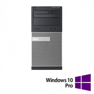 Felújított számítógép DELL Optiplex 9020 torony, Intel Core i5-4570 3.20GHz, 8GB DDR3, 500GB HDD + Windows 10 Pro