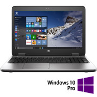 Odnowiony laptop HP ProBook 650 G2, Intel Core i5-6200U 2,30 GHz, 8 GB DDR4, 256 GB SSD, 15,6 cala HD, klawiatura numeryczna + Windows 10 Pro