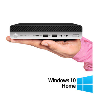 Számítógép felújított HP ProDesk 600 G3 Mini PC, Intel Core i5-6500T 2,50 GHz, 8 GB DDR4, 512 GB SSD + Windows 10 Home