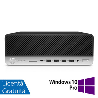 Ремонтиран компютър HP ProDesk 600 G4 SFF, Intel Core i5-8500 3.00 - 4.10GHz, 8GB DDR4, 256GB SSD + Windows 10 Pro