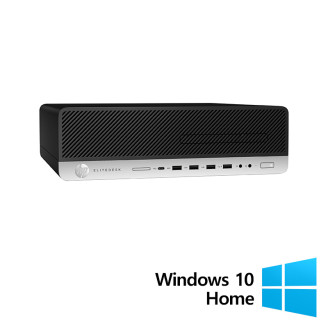 Számítógép felújított HP ProDesk 800 G4 SFF, Intel Core i5-8500 3,00 - 4,10 GHz, 8 GB DDR4, 256 GB SSD + Windows 10 Home